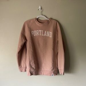 Pink Portland Crewneck Sweatshirt